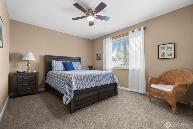 16520 136th Ave E, Puyallup, WA 98374 - carpeted bedroom featuring baseboards and a ceiling fan