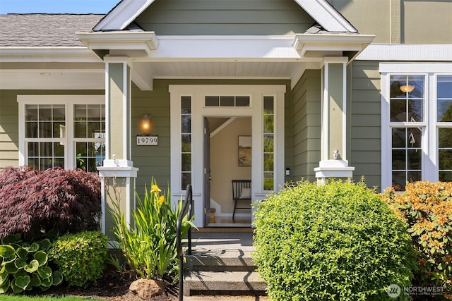 19799 NE Ash Crest Loop, Poulsbo, WA 98370 - view of exterior entry with a porch