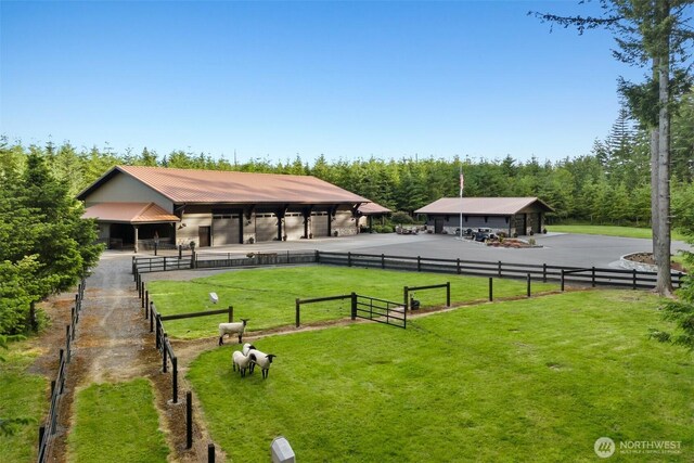 335 Brown Rd, Chehalis, WA 98532 - view of home's community with an exterior structure, an outdoor structure, and a view of countryside