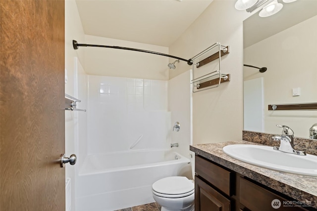 2212 N Creeksedge Way, Ellensburg, WA 98926 - bathroom featuring vanity,  shower combination, and toilet