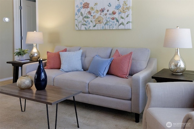 1110 63rd St E Unit 101, Auburn, WA 98092 - living room with carpet flooring and baseboards