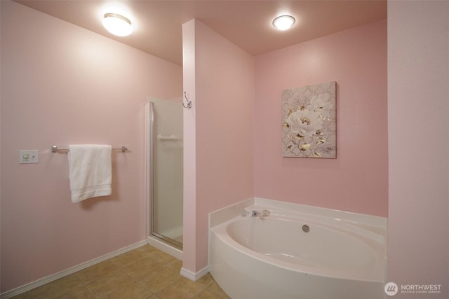 1110 63rd St E Unit 101, Auburn, WA 98092 - full bath with a bath, a shower stall, and baseboards