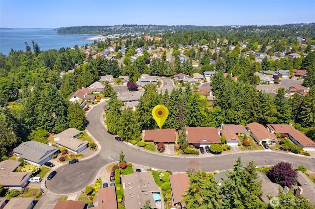 924 S 245th Pl, Des Moines, WA 98198 - aerial overview of property's location with a nearby body of water and nearby suburban area