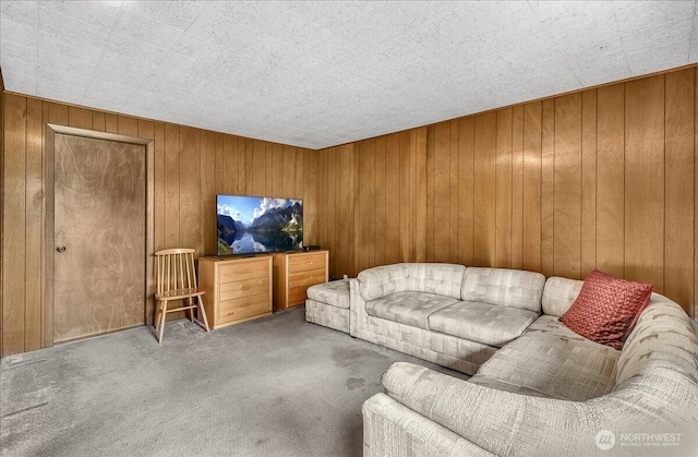 11611 NE 134th St, Kirkland, WA 98034 - living area with carpet floors and wooden walls