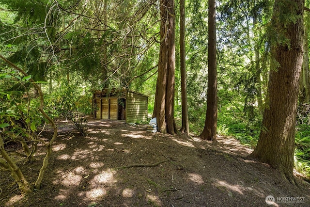 11750 NE 36th Pl, Bellevue, WA 98005 - view of yard featuring a storage unit