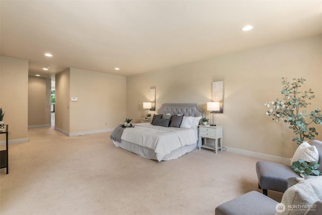7212 Canterwood Dr SE, Olympia, WA 98513 - bedroom with recessed lighting and light carpet