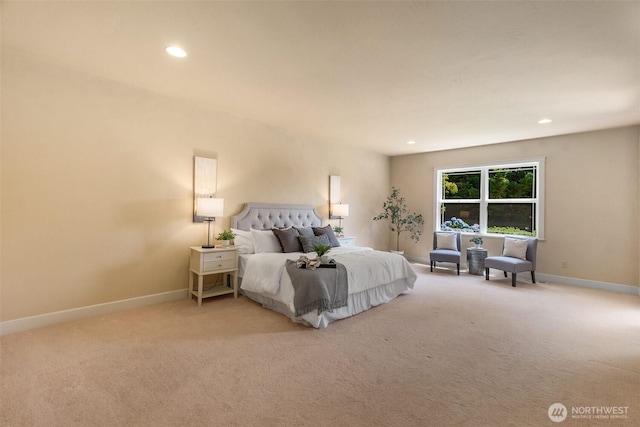7212 Canterwood Dr SE, Olympia, WA 98513 - carpeted bedroom featuring baseboards and recessed lighting