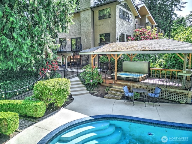 13311 SE 290th St, Auburn, WA 98092 - view of swimming pool with a patio and stairs