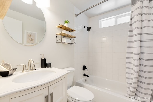 2330 NE 103rd St, Seattle, WA 98125 - full bathroom featuring shower / bath combination with curtain and vanity