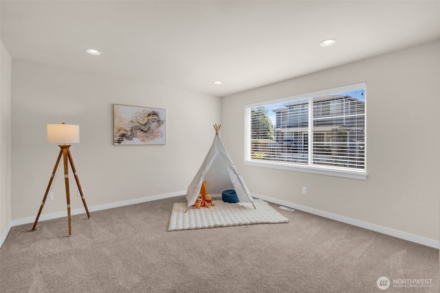 3071 S 276th Ct, Auburn, WA 98001 - recreation room featuring carpet floors and recessed lighting
