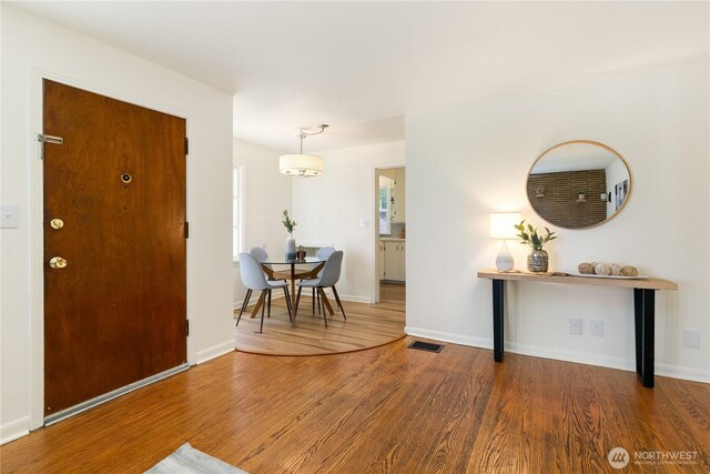 1536 NE 95th St, Seattle, WA 98115 - foyer with wood finished floors and baseboards