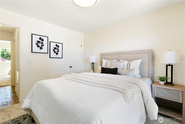 1536 NE 95th St, Seattle, WA 98115 - bedroom with wood finished floors