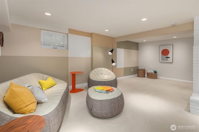4439 158th Ave SE, Bellevue, WA 98006 - sitting room with recessed lighting and carpet