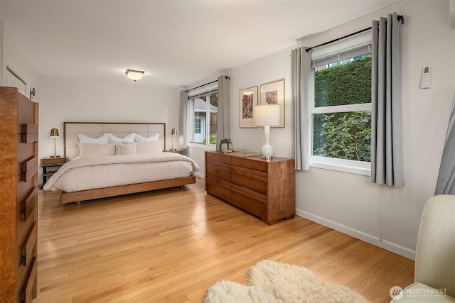 4439 158th Ave SE, Bellevue, WA 98006 - bedroom with light wood-style floors and multiple windows