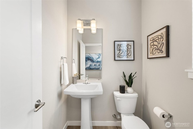 3123 148th St SW Unit A6, Lynnwood, WA 98087 - bathroom with toilet and baseboards
