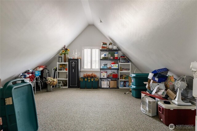 817 Shorecrest Dr, Oak Harbor, WA 98277 - additional living space with lofted ceiling and carpet floors