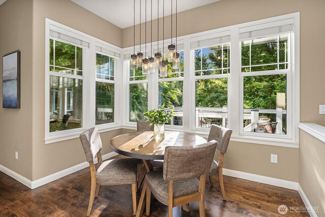 4503 229th Pl SE, Sammamish, WA 98075 - dining room with baseboards and dark wood-style floors