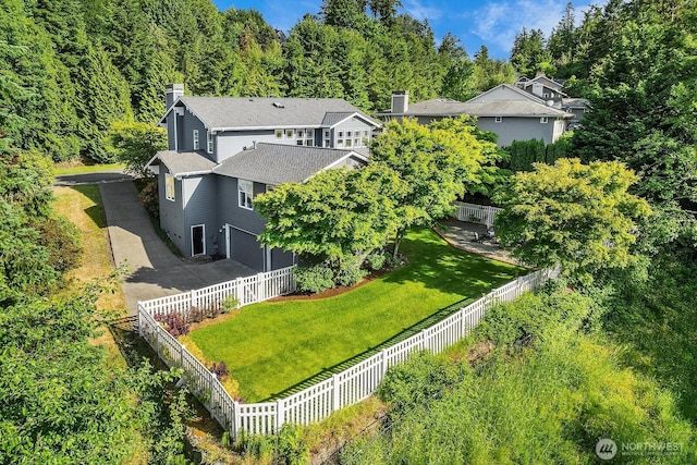 4503 229th Pl SE, Sammamish, WA 98075 - view from above of property featuring a forest