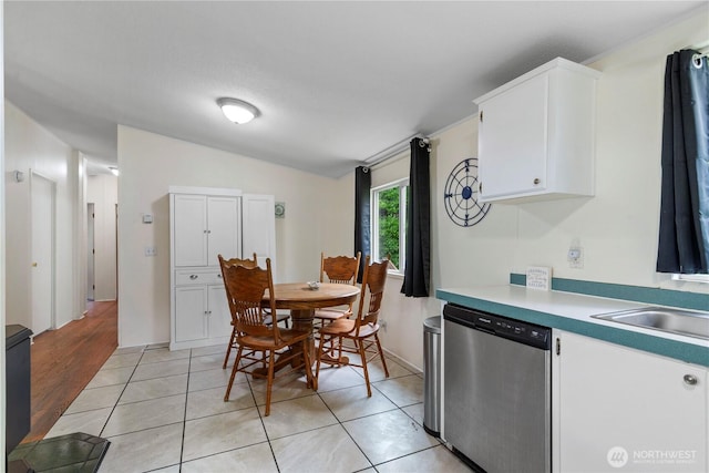 2614 48th Ave, Longview, WA 98632 - dining room with lofted ceiling and light tile patterned flooring