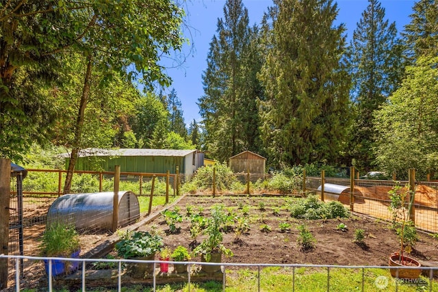 16605 259th Avenue Ct E, Buckley, WA 98321 - view of yard featuring a garden and an outbuilding