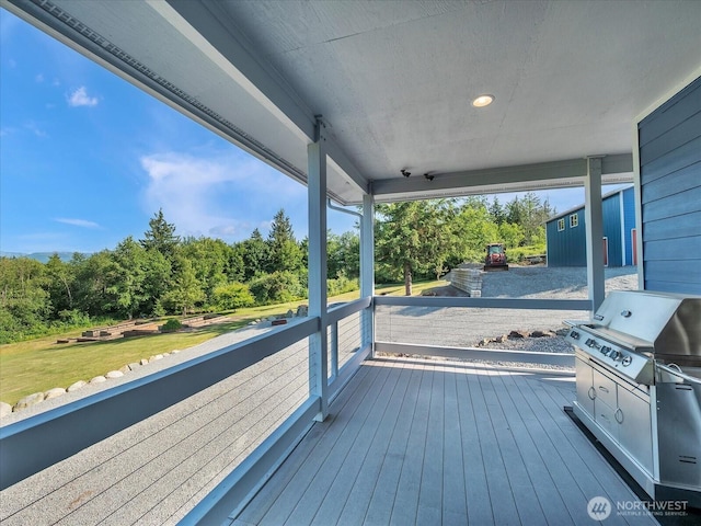 18754 Kim Pl, Burlington, WA 98233 - view of wooden deck
