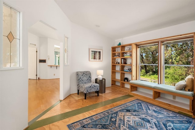 7459 SW 255th St, Vashon, WA 98070 - living area with wood finished floors and lofted ceiling