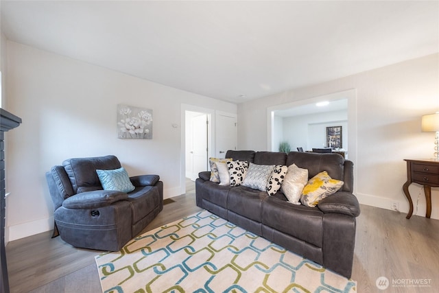 2333 31st Ave S, Seattle, WA 98144 - living room featuring wood finished floors and baseboards