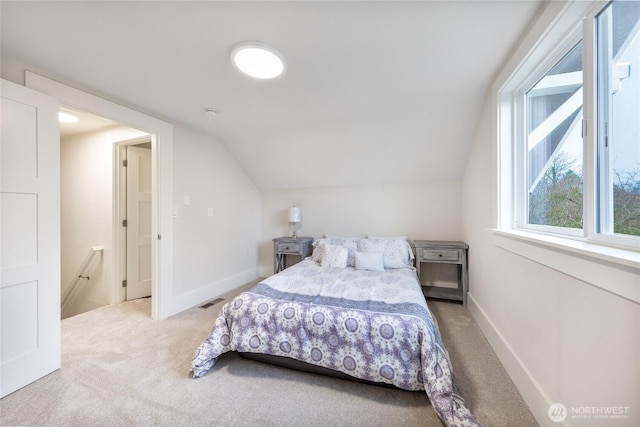 2333 31st Ave S, Seattle, WA 98144 - bedroom with carpet flooring, lofted ceiling, and baseboards