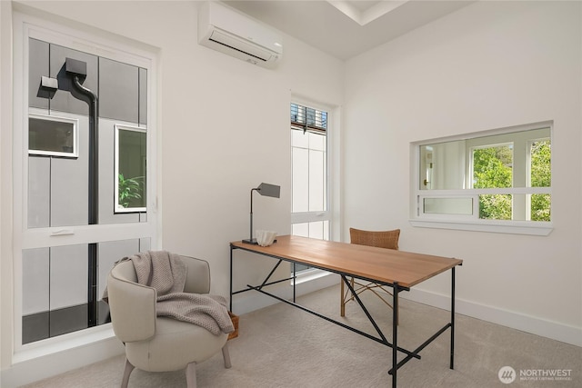 10227 26th Ave SW, Seattle, WA 98146 - home office featuring a wall unit AC and baseboards