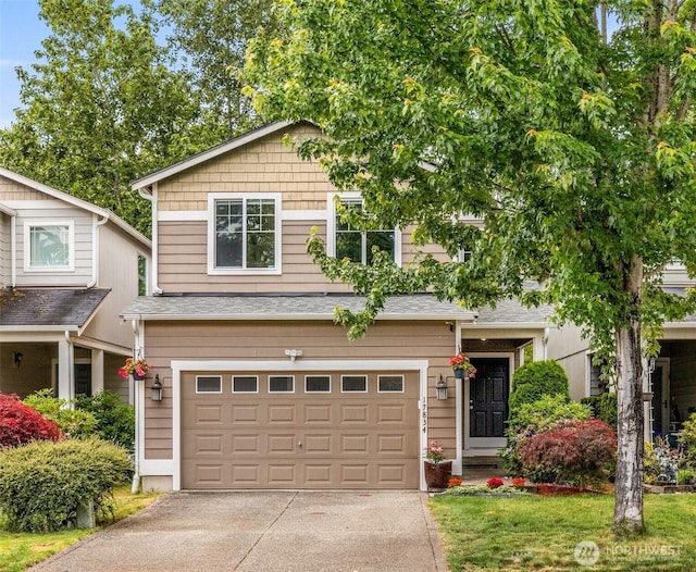 17834 72nd Ave E, Puyallup, WA 98375 - view of front of home with an attached garage and concrete driveway