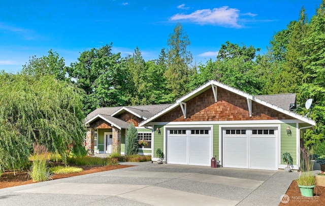 9135 Custer School Rd, Custer, WA 98240 - craftsman inspired home featuring driveway, an attached garage, and stone siding