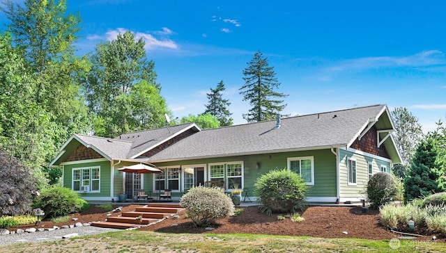 9135 Custer School Rd, Custer, WA 98240 - view of front of house with a patio area and roof with shingles