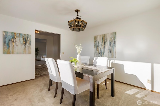 18801 86th Pl W, Edmonds, WA 98026 - dining area with a chandelier and light colored carpet