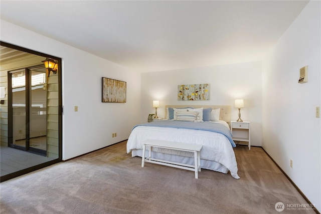 18801 86th Pl W, Edmonds, WA 98026 - carpeted bedroom with access to outside and baseboards