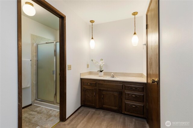 18801 86th Pl W, Edmonds, WA 98026 - bathroom with a shower stall and vanity