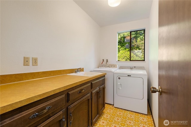 18801 86th Pl W, Edmonds, WA 98026 - laundry room with washer and clothes dryer and cabinet space