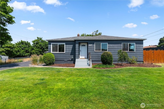 367 1st St SE, East Wenatchee, WA 98802 - view of front of house with a chimney and roof with shingles