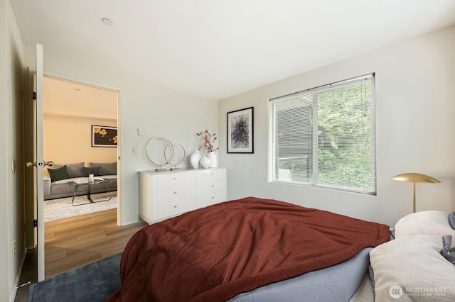 3022 SW Bradford St Unit 205, Seattle, WA 98126 - bedroom featuring wood finished floors