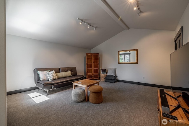 628 Meadows Dr, Wenatchee, WA 98801 - carpeted living room with track lighting and baseboards