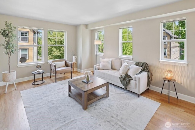 7121 Shinkle Pl SW, Seattle, WA 98106 - living area featuring wood finished floors and baseboards