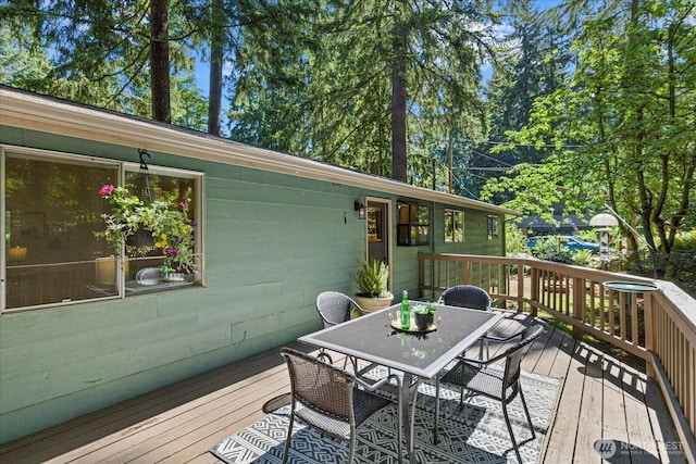 7223 NE 160th St, Kenmore, WA 98028 - wooden terrace featuring outdoor dining space