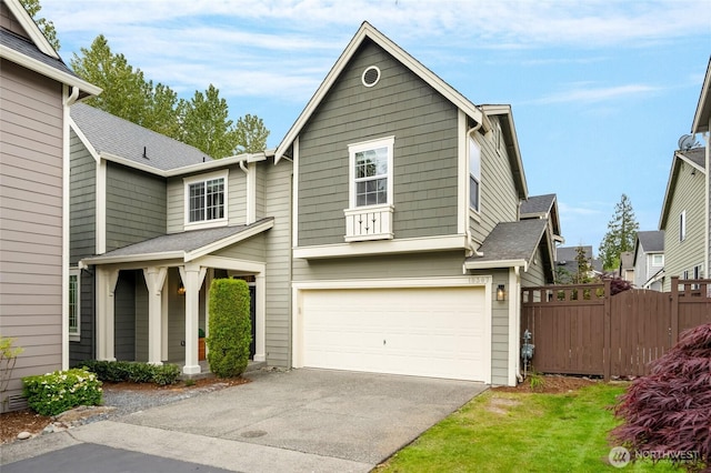 18307 38th Dr SE, Bothell, WA 98012 - view of front facade with an attached garage and concrete driveway