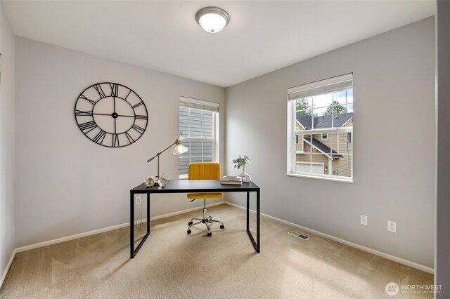 18307 38th Dr SE, Bothell, WA 98012 - office area with carpet flooring and baseboards