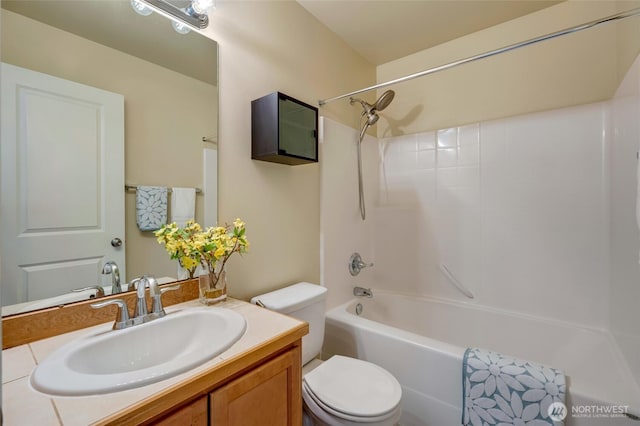 18307 38th Dr SE, Bothell, WA 98012 - full bathroom featuring toilet, shower / bath combination, and vanity
