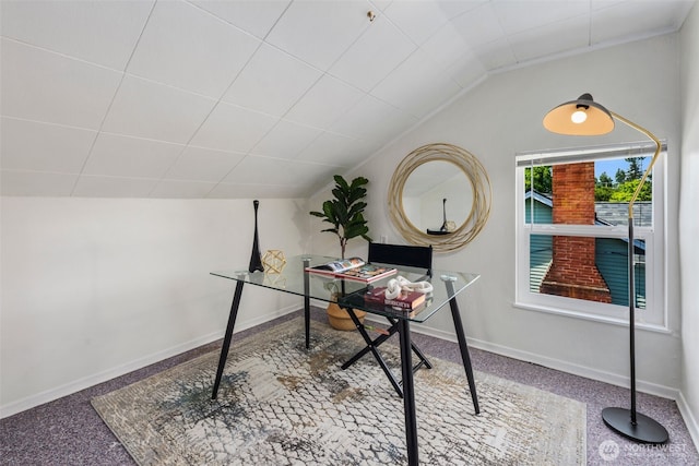 1254 Mchugh Ave, Enumclaw, WA 98022 - carpeted office with baseboards and lofted ceiling