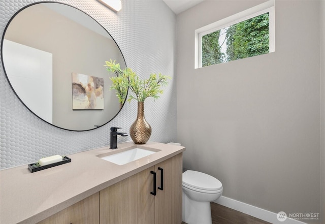 4576 22nd Ave SW, Seattle, WA 98106 - half bath with vanity and wood finished floors