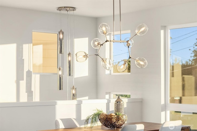 4576 22nd Ave SW, Seattle, WA 98106 - dining space with a chandelier