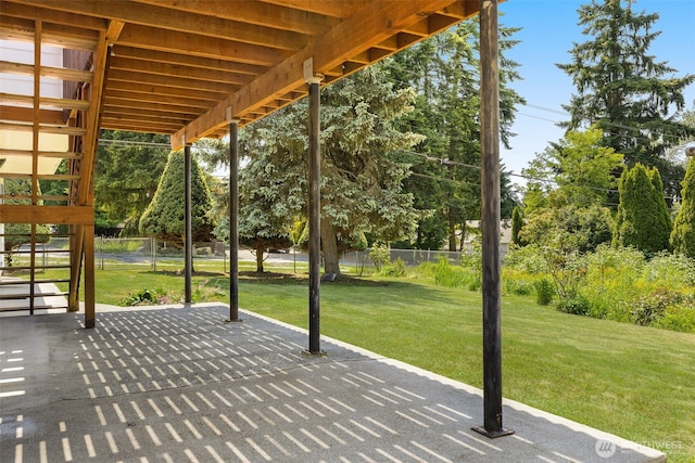17122 40th Ave W, Lynnwood, WA 98037 - view of patio with view of wooded area