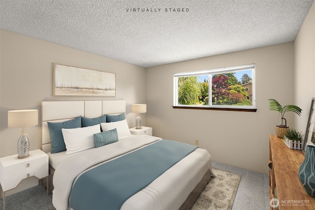 17122 40th Ave W, Lynnwood, WA 98037 - carpeted bedroom featuring a textured ceiling