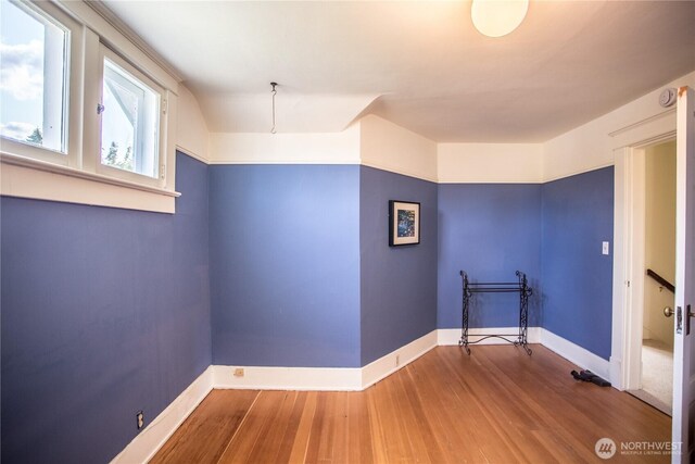 1510 Water St SW, Olympia, WA 98501 - empty room featuring wood finished floors and baseboards